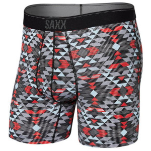 Bokserki męskie sportowe z rozporkiem SAXX QUEST Boxer Brief - Trójąty L