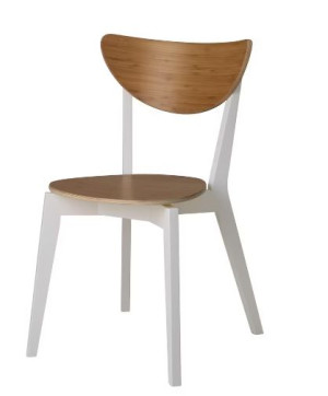 IKEA NORDMYRA Krzesło, bambus/biały