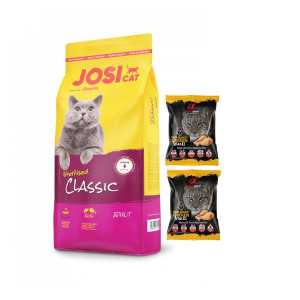 Pakiet Josera Josicat Sterilised Classic Drób Łosoś 18 kg + 2 GRATISY!