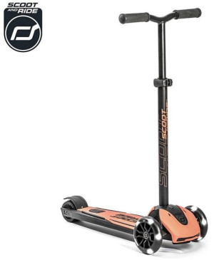 SCOOTANDRIDE Highwaykick 5 LED Hulajnoga 5+ Peach