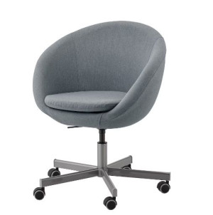 IKEA SKRUVSTA Krzesło obrotowe, Vissle szary