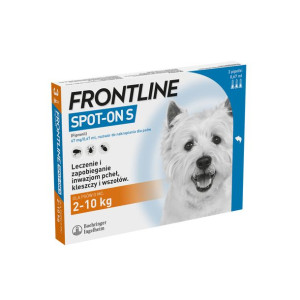 Frontline Spot On Pies S 2-10 kg dla psów s  3x0,67 ml