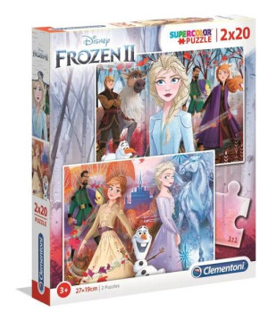 Clementoni CLM24759 Puzzle Kraina Lodu 2x20el Elsa