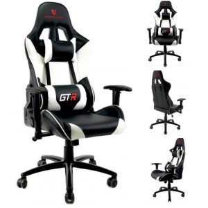 Fotel Gamingowy Obrotowy GTR WHITE XL