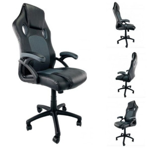Fotel Obrotowy Gamingowy CARRERA GRAPHITE M
