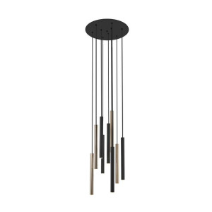 Zuma Line P0461-09c-p7sd Loya Lampa Wisząca Czarny Mat+złota/matt Black+fre