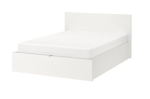 IKEA MALM Łóżko z pojemnikiem, 180x200 cm biały