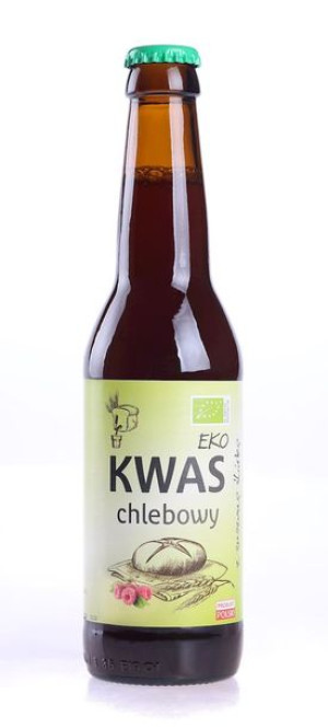 Kwas Chlebowy Z Sokiem Malinowym Bio 330 Ml - Eko Natura