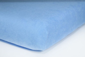 Prześcieradło frotte z gumką 180x200 (jasnoniebieskie) 180 g/m2