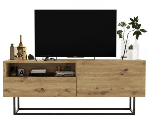 Szafka RTV Loft Industrialna komoda RTV Dąb artisan MAT 120 cm stelaż
