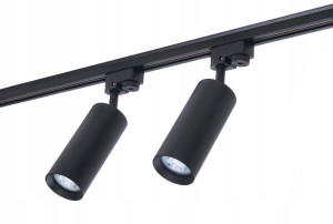 Zestaw 2x Spot Max Gu10 Led Szynoprzewód 1m Czarny