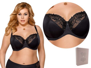 Biustonosz GORSENIA K378 VICTORIA, CZARNY, 85G