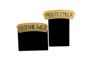 Duże piny/nakładki do cenówek - nadruk CODZIENNIE ŚWIEŻE - 10 szt.
