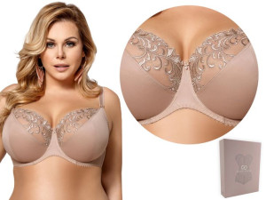 Biustonosz GORSENIA K378 VICTORIA, BEŻOWY, 85G