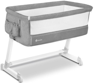 Lionelo Theo łóżeczko dostawne Concrete Grey