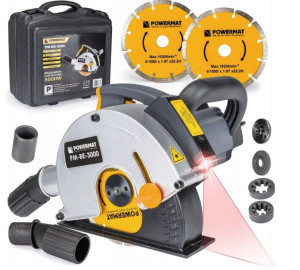 Bruzdownica Elektryczna 3000w 150mm Walizka Laser Pm-be-3000