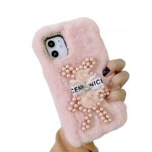 Etui Pluszowy MISIO miś do Xiaomi Redmi Note 8 Pro