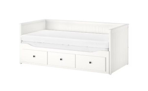 IKEA HEMNES Rama leżanki z 3 szufladami, 80x200 cm biały