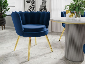 eleganckie KRZESŁO tapicerowane fotel do salonu Alutera