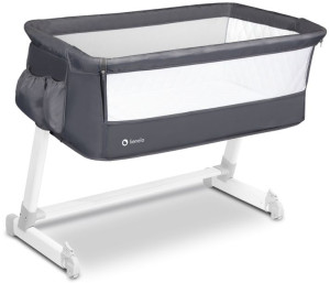 Lionelo Theo łóżeczko dostawne Dark Grey