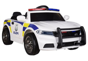 Auto na Akumulator Samochód Policyjny Dodge Charger Biały