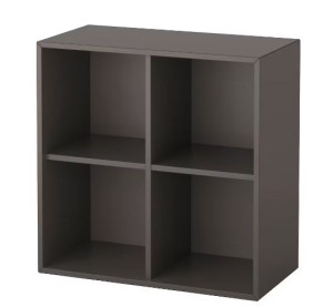IKEA EKET Szafka z 4 przegrodami, 70x35x70 cm ciemnoszary