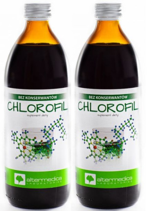 2x Altermedica Chlorofil W Płynie 2x 500ml Detoks Organizmu
