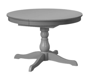 IKEA INGATORP Stół rozkładany, 110/155 cm szary