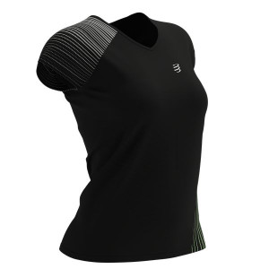 COMPRESSPORT Koszulka biegowa damska PERFORMANCE SS T-SHIRT czarna