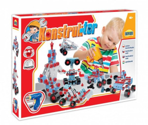 DROMADER Konstruktorek 247el w pudełku