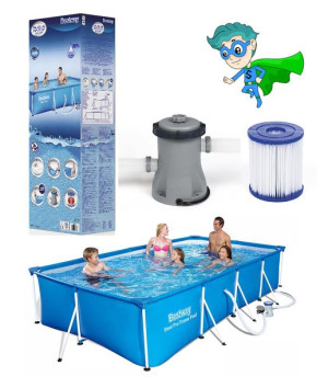 10w1 Basen stelażowy ogrodowy BESTWAY 300x201x66 3300L
