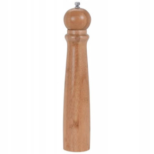 MŁYNEK do pieprzu DREWNIANY BAMBUSOWY wysoki 31cm