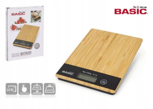 Waga kuchenna elektroniczna bambus,bateria GRATIS!