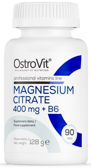 OstroVit Cytrynian Magnezu 400 mg + B6 dla układu nerwowego
