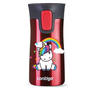 Kubek termiczny Contigo Pinnacle 300 ml z nadrukiem - malinowy, unicorn rai