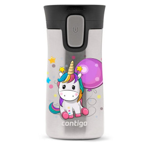 Kubek termiczny Contigo Pinnacle 300 ml z nadrukiem - Unicorn Baloon, stalo