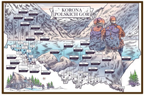 Korona Polskich Gór Plansza Na Podkładzie Artglob