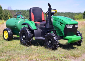 !HIT! WIELKI TRAKTOR Z CYSTERNĄ+Pompowane koła+POMPKA+NOWY PANEL!