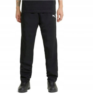 Czarne spodnie dresowe bawełna PUMA regular fit L