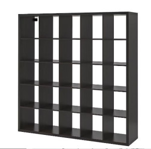 IKEA KALLAX Regał, 182x182 cm czarnybrąz
