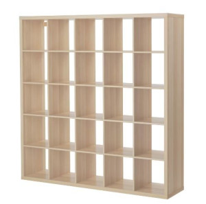 IKEA KALLAX Regał, 182x182 cm dąb bejcowany na biało