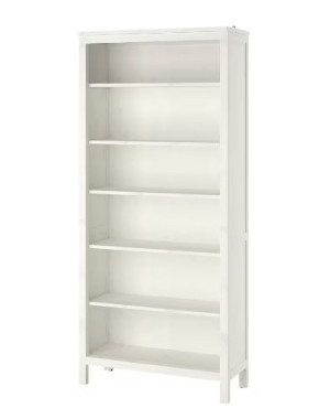 IKEA HEMNES Regał, 90x197 cm biała bejca