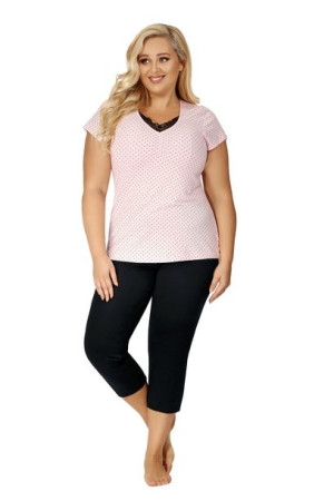 Donna Piżama Damska Alice 3/4 Plus Size