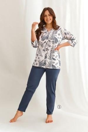 Taro Piżama Damska Długa Megan 2613 Xxl-3xl