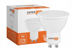 Żarówka LED GU10 3W 2835 barwa ciepła