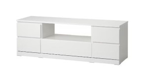 IKEA MALM Szafka pod TV, 160x48 cm biały