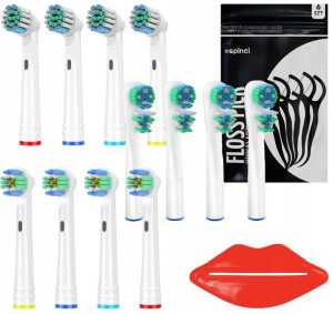 12 Końcówek do szczoteczki elektrycznej Oral-b precision 3d dual clean