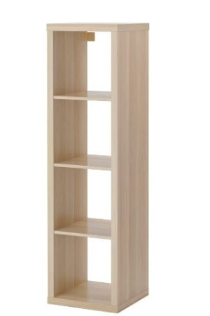 IKEA KALLAX Regał, 42x147 cm dąb bejcowany na biało