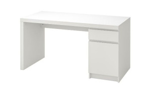 IKEA MALM Biurko, 140x65 cm biały