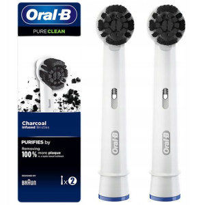 2x Końcówka Oral-B Pure Clean EB20CH węgiel aktywny